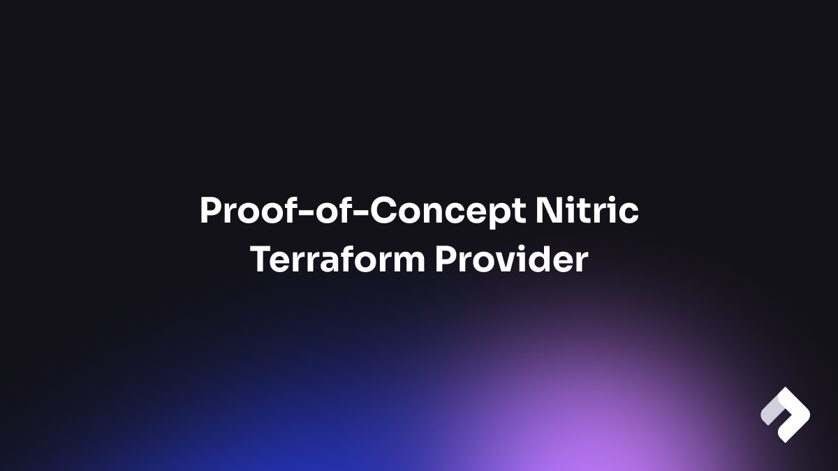Terraform Provider Proof-of-Concept banner