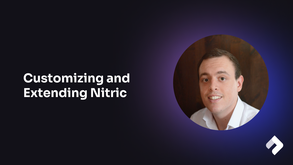 customizing and extending nitric Framework banner