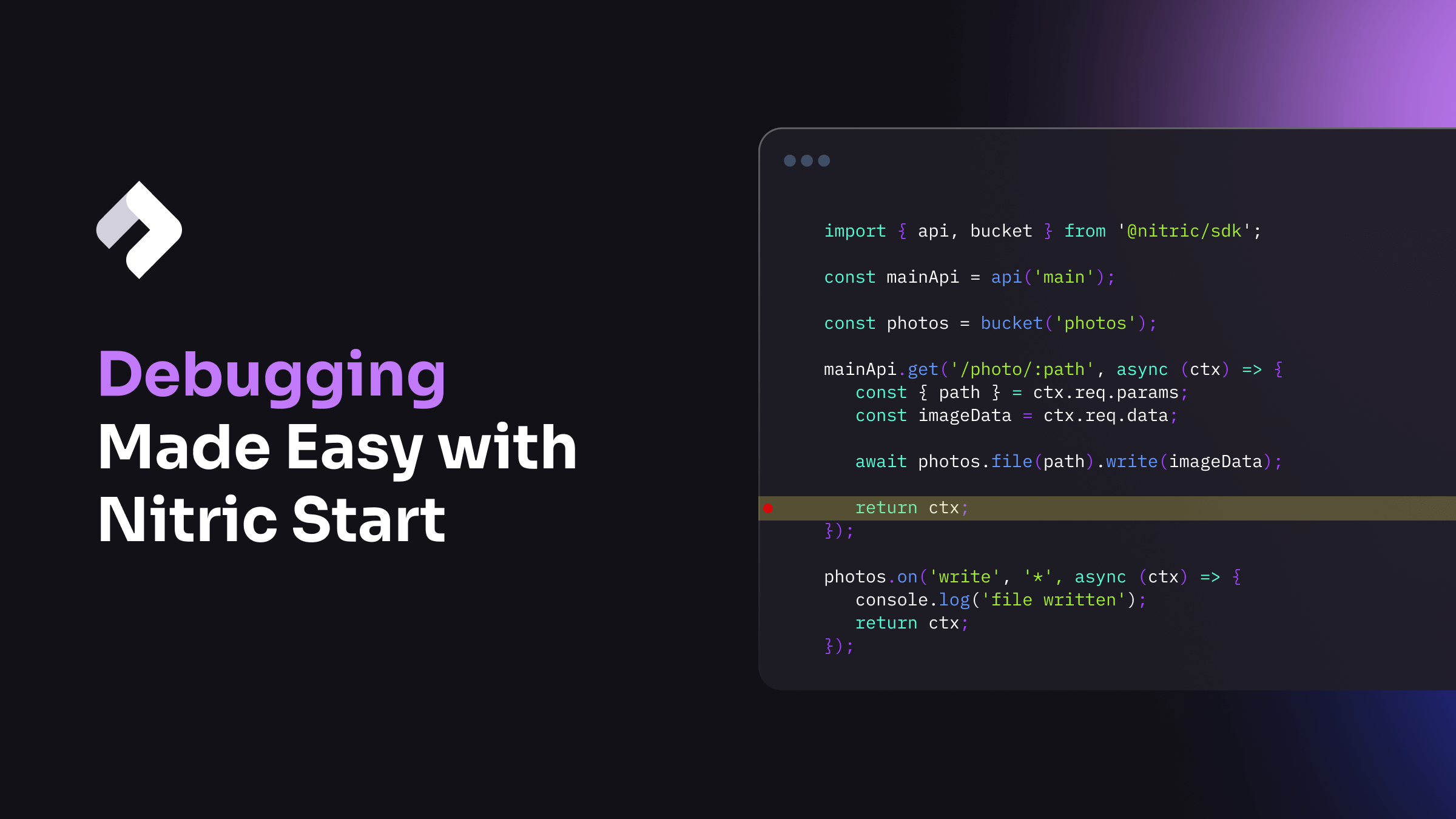 Debugging Made Easy with Nitric Start Command banner