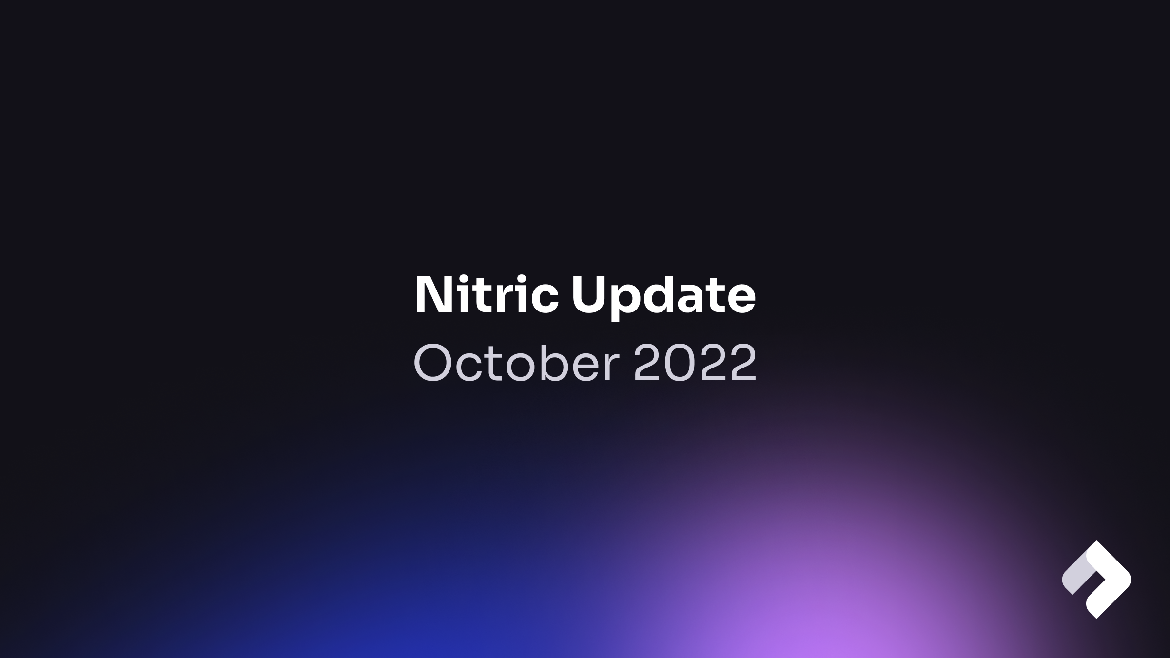 Nitric update newsletter banner