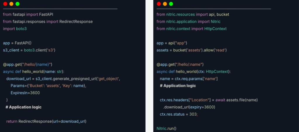 FastApi versus Nitric